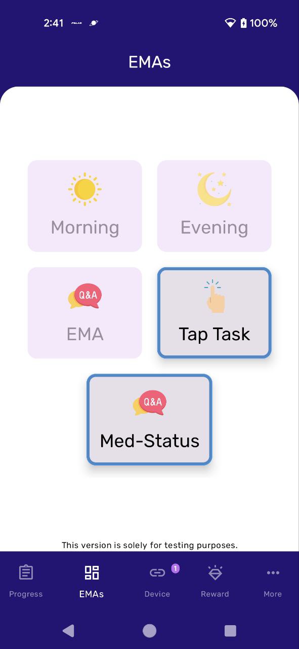 EMA app screenshot 1