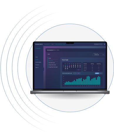 Track your progress in the app or dashboard