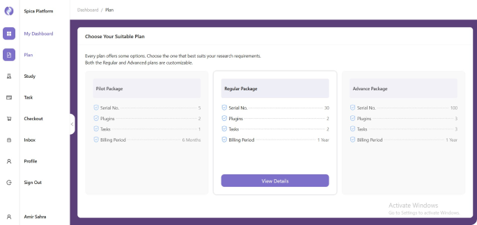 Spica Dashboard — Your Study, Fully Under Control