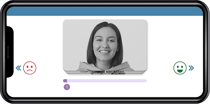 Emotional & Affective Processing — Spica app task screen 2