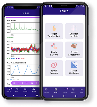 Spica App — replay data and gamified tasks on smartphones